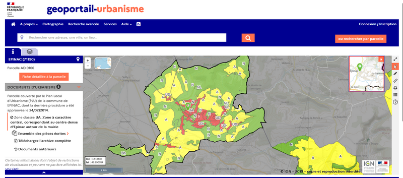 Géoportail urbanisme